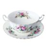 Royal Albert Moss Rose Soup Coupe