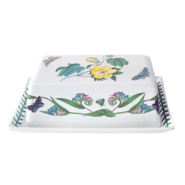 Portmeirion-botanic-garden-butter-dish-forget-me-not Portmeirion Botanic Garden Butter Dish Forget Me Not