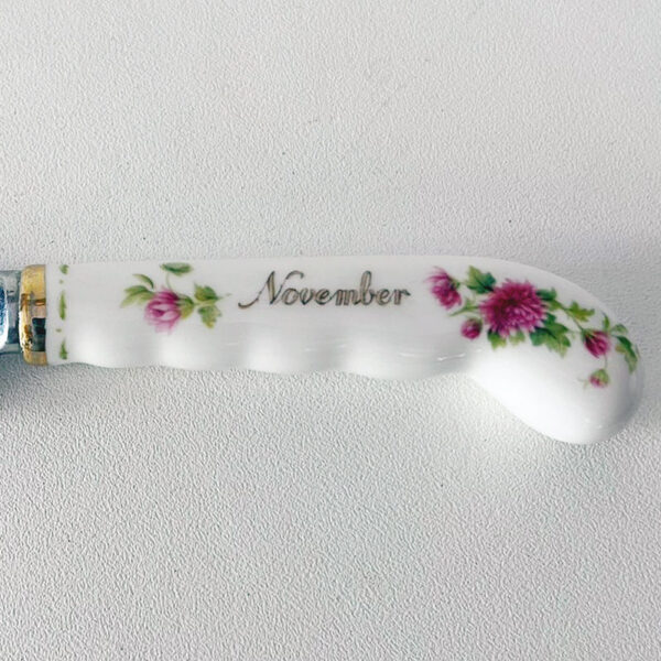Royal Albert Flower of The Month November Cake Knife