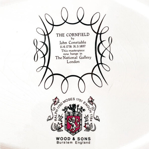 Woods and Sons The Cornfield Constable Plate