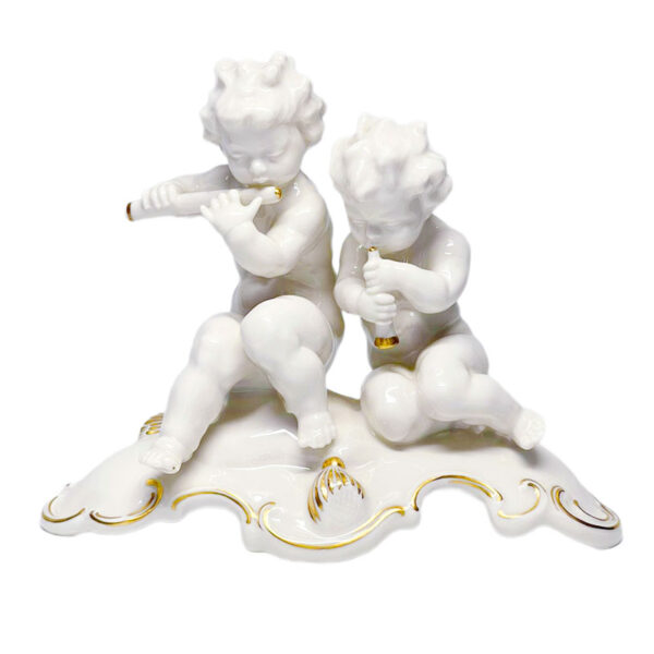 Hutschenreuther China Karl Tutter Figurine Pair Cupid Putti