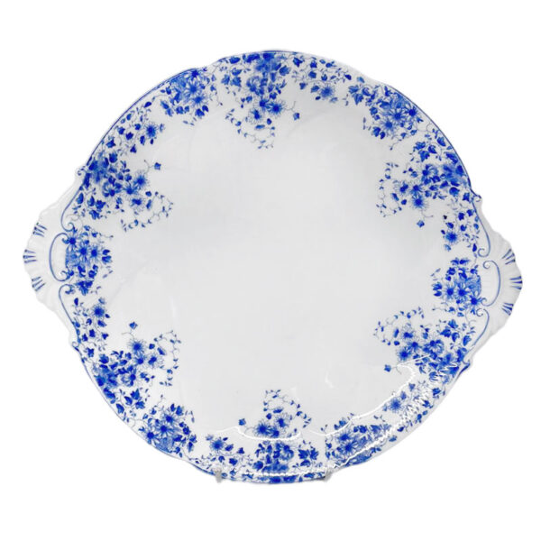 Rare Royal Albert Dainty Blue Tea Large Cake Plate