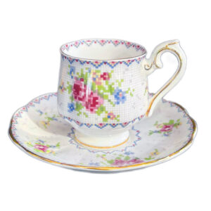 Royal Albert Petit Point Coffee Duo