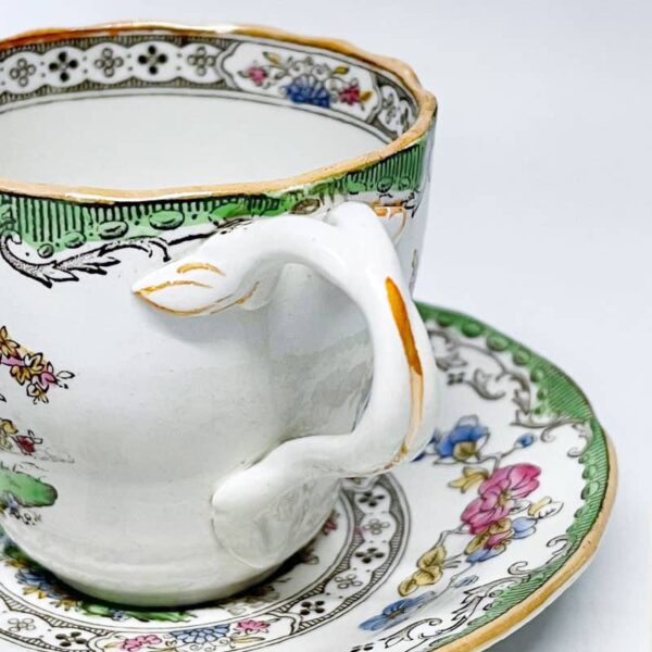 Copeland Spode Eden Demitasse Twisted Handle Duo