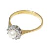 Diamond-And-Pearl-Ring-18-Carat-Gold-5 18ct Gold Diamond And Pearl Ring