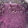 Lalique Crystal Amethyst Biches Vase