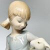 Lladro Figurine Girl With Lamb