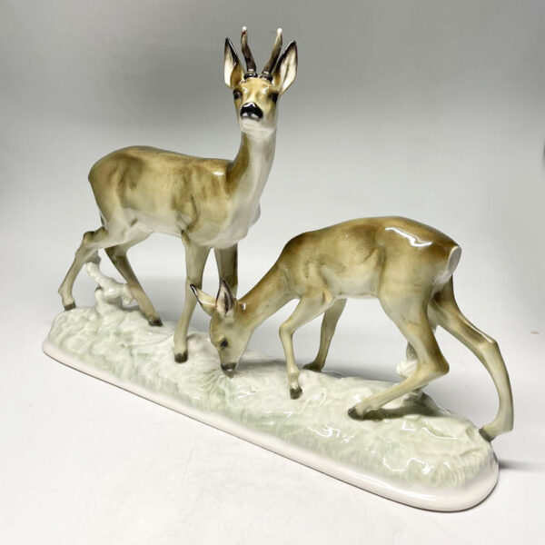 Rare Hutschenreuther Deer Group Tutter Germany