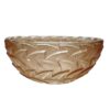 Rene Lalique Brown Patinated Glass Bowl In Leaf Motif  C1930