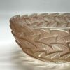 Rene Lalique Brown Patinated Glass Bowl In Leaf Motif  C1930