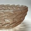 Rene Lalique Brown Patinated Glass Bowl In Leaf Motif  C1930