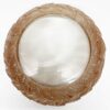 Rene Lalique Brown Patinated Glass Bowl In Leaf Motif  C1930