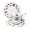 Royal Albert Sweet Violets Montrose Tea Trio