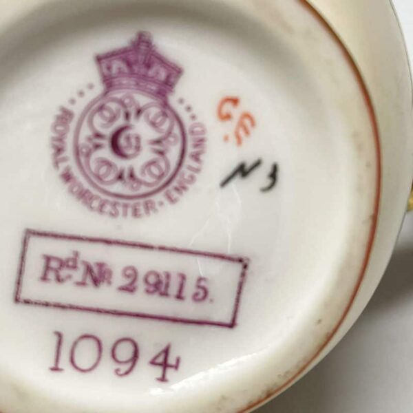 Royal Worcester Blush Ivory Jug 1897