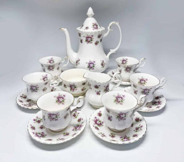Royal Albert Sweet Violets Coffee Service