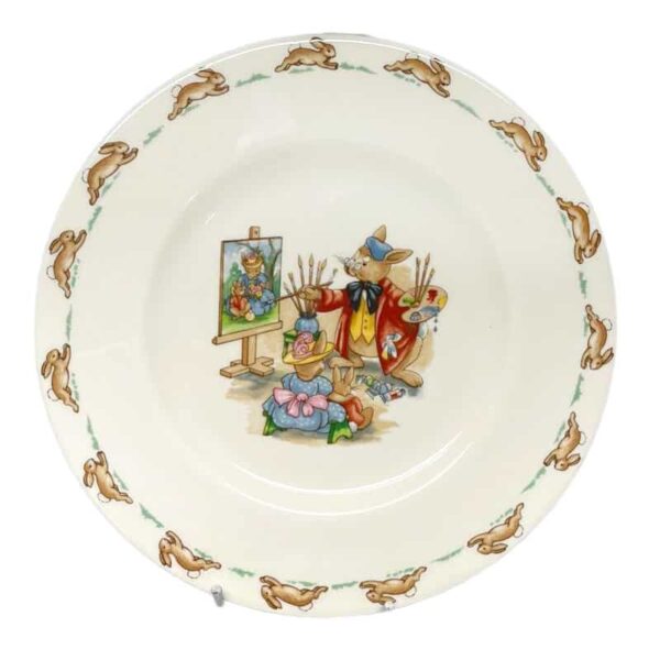 Royal Doulton Bunnykins Plate Bunny Artist