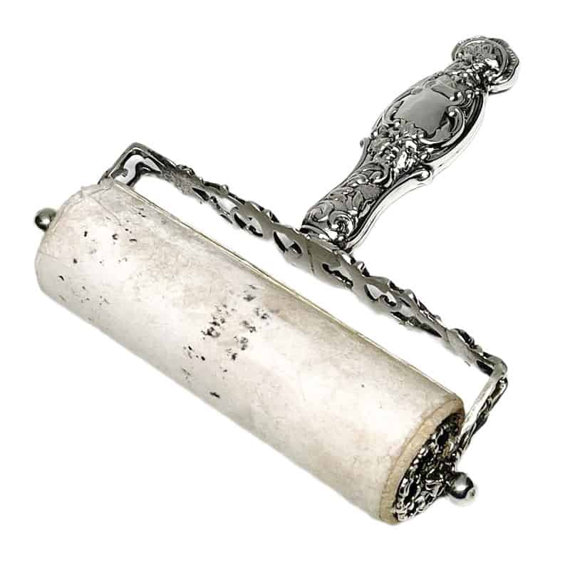 Victorian Silver Ornate Roller Blotter Desk Accessory Clyde on 4th