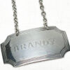 Hallmarked Silver Brandy Decanter Label Birmingham 1963