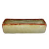 Linnware Pottery Green Trough Vase