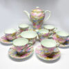 Shelley Rock Garden Pattern Coffee Set Chintz