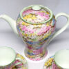 Shelley Rock Garden Pattern Coffee Set Chintz