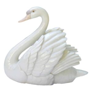 Lladro-Swan-With-Wings-Spread-Figurine-Sculpture-C1983-Retired Lladro Swan With Wings Spread Figurine Sculpture C1983 Retired
