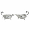 Rare Pair Hallmarked Silver Sauce Boats London 1902 C Pilling