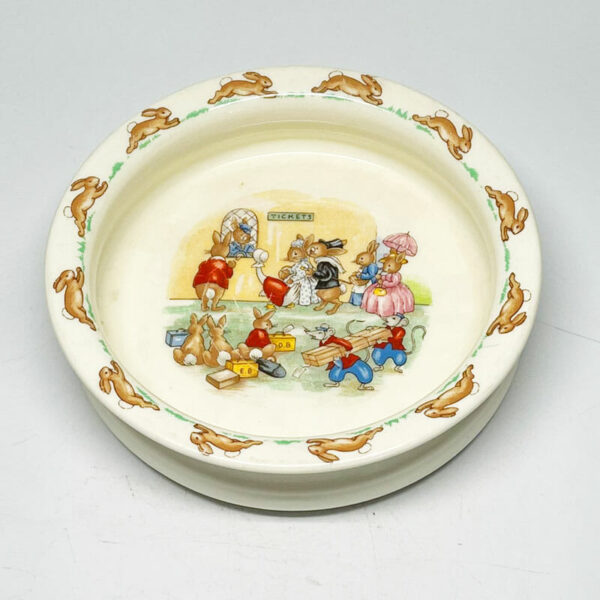 Royal Doulton Bunnykins Tickets Queue Round Porridge