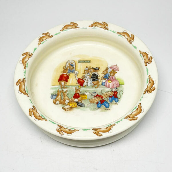 Royal Doulton Bunnykins Tickets Queue Round Porridge