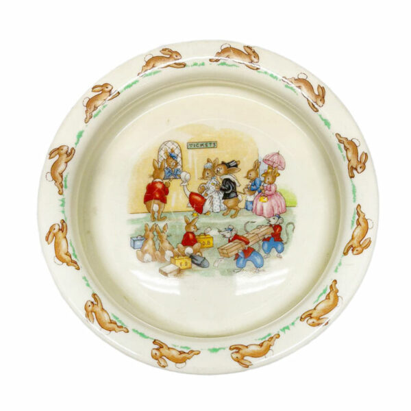 Royal Doulton Bunnykins Tickets Queue Round Porridge