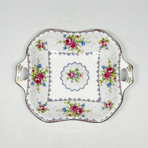 Royal Albert Petit Point Square Tab Handle Bon Bon