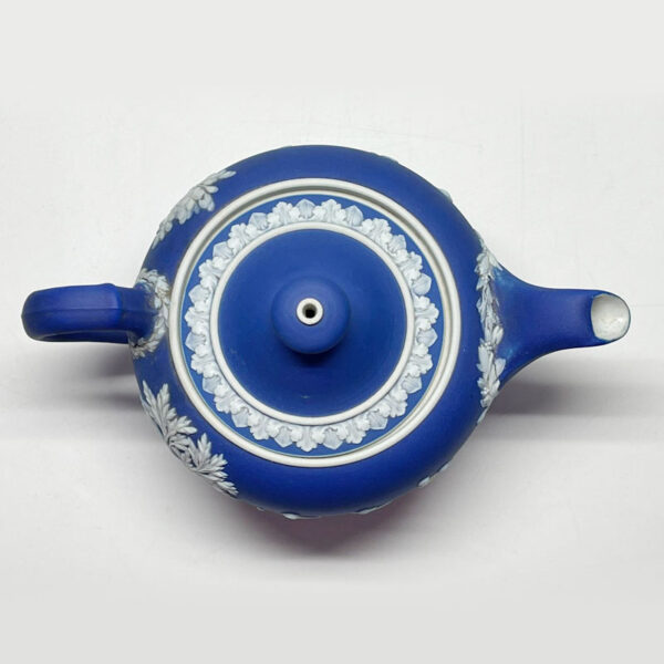 Wedgwood Cobalt Blue Jasper Ware Bachelor Tea Pot
