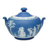 Wedgwood Cobalt Blue Jasper Ware Lidded Sugar Bowl