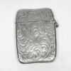 Large Embossed Silver Vesta Case
