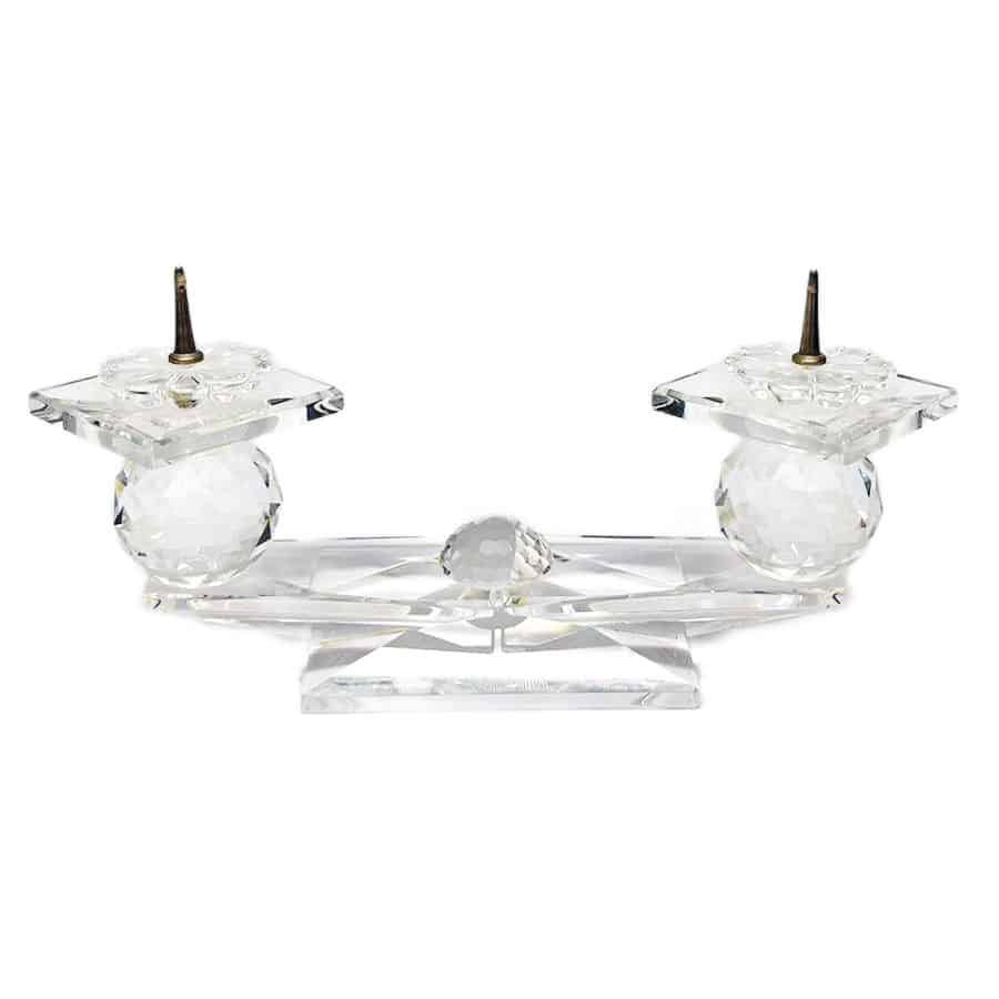 Other Glassware Swarovski Two Arm Candle Holder was listed for R525.00 on 20 Jul at 1405 by