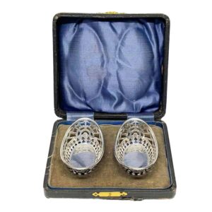 Hallmarked Silver Boxed Pierced Bon Bons Birm 1938