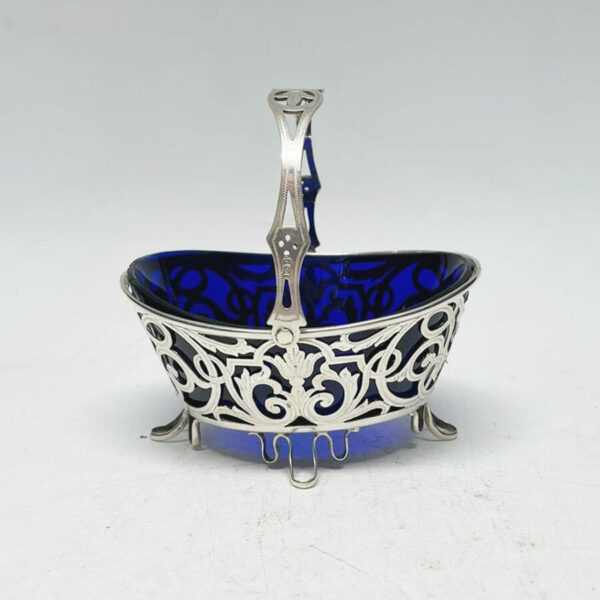 Hallmarked Silver Pierced Basket Birmingham 1903