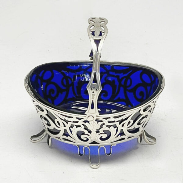 Hallmarked Silver Pierced Basket Birmingham 1903