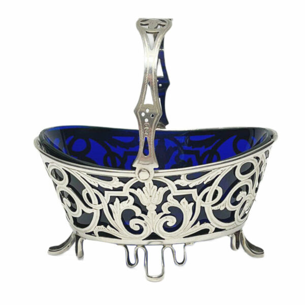 Hallmarked Silver Pierced Basket Birmingham 1903