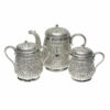 Indian Coin Silver Ornate Bachelor Tea Service