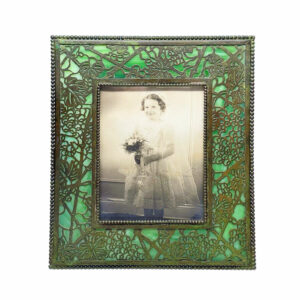 Tiffany Studio Grapevine Slag Glass Picture Frame