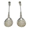 Rare Pair Birmingham 1887 Apostle Berry Spoons