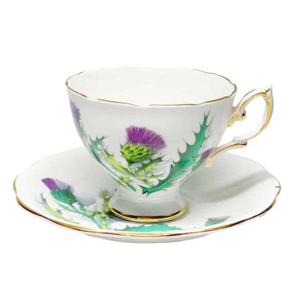 Roslyn China Queen Of The Highlands Tea Duo