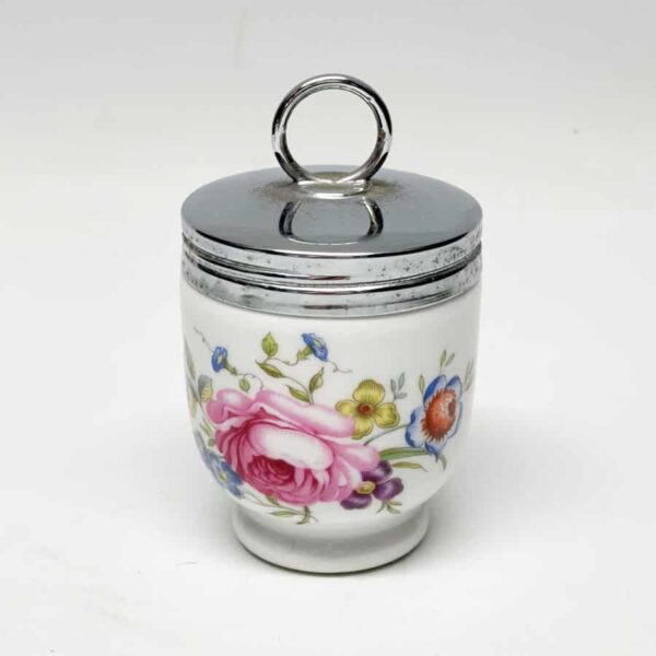 Royal Worcester Pink Rose Egg Coddler