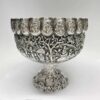 Indian Coin Silver Rose Bowl Animal Detail