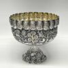Indian Coin Silver Rose Bowl Animal Detail
