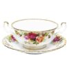 Royal-albert-old-country-roses-soup-coupe-and-saucer Royal Albert Old Country Roses Soup Coupe and Saucer