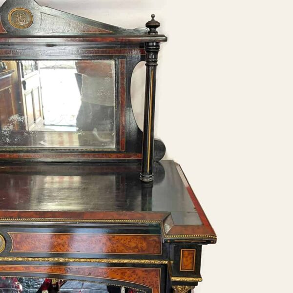 Victorian-Walnut-and-Ebonised-Wood-Vitrine-6 Victorian Walnut and Ebonised Wood Vitrine