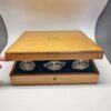 Beautiful Bon Bon Nut Dish Set In  Oak Lined Boxed Set Birmingham  1904