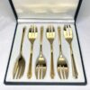 24ct Gold Plated Royal Albert Cake Forks